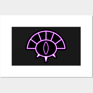 Neon Oracle Symbol Posters and Art